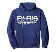 I Love Paris Hoodie sweatshirt, France Pullover Hoodie