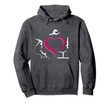Top Best Funny Love Girl Gymnastics Heart Cute Gift Hoodie
