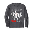 I'm Here To Thriller Dance Lazy Halloween Costume Long Sleeve T-Shirt