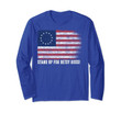 Patriotic 1776 Tee Respect the Flag Stand up for Betsy Ross Long Sleeve T-Shirt