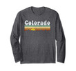 Vintage Retro 70s Colorado Long Sleeve T Shirt