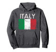 Vintage Italian Italy Flag Pride Hoodie