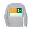 Azad Kashmir Flag Distressed Long Sleeve T-Shirt