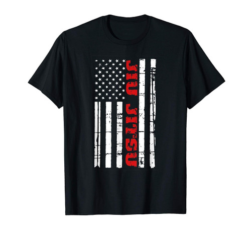 Jiu Jitsu Flag T-Shirt American Jiu Jitsu Shirt Bjj