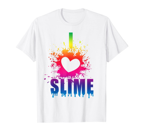 I Love Slime T Shirt Girls Slime Making Birthday Gift Idea