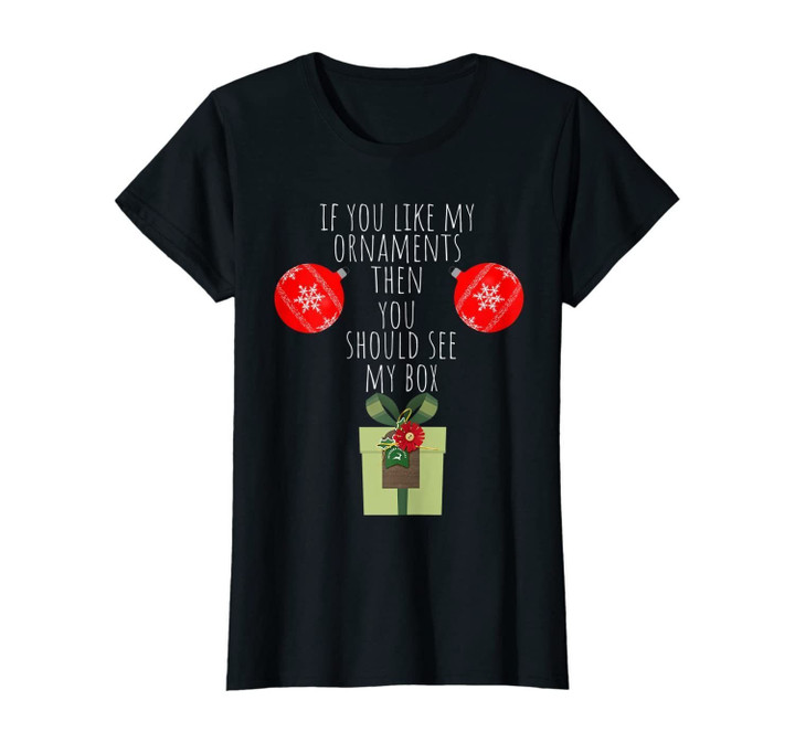 Womens You Should See My Box | Naughty Dirty Adult Humor Christmas T-Shirt
