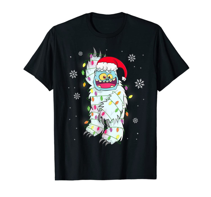 Yeti To Party Yeti Tree Abominable Snowman Christmas Pajama T-Shirt