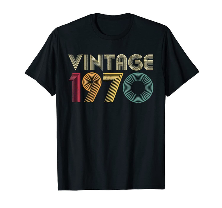 Retro 1970 50th Birthday T-Shirt Gift Classic 50 Years Old-213996