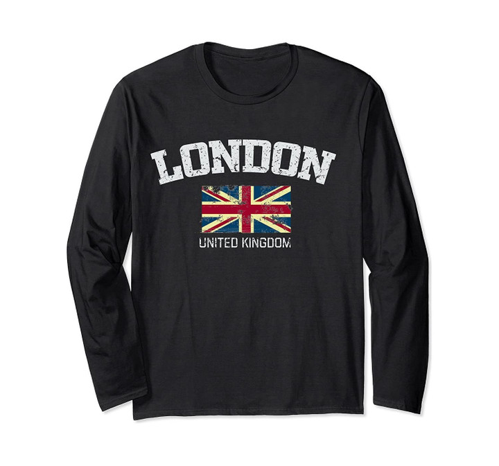 Vintage London England United Kingdom Souvenir Gift Long Sleeve T-Shirt