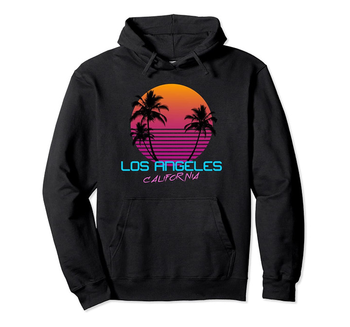 Los Angeles California Retro 80s Hoodie