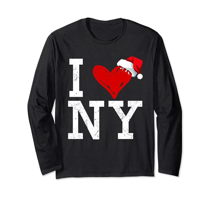 I Love NY New York City Christmas Long Sleeve Unisex T-Shirt