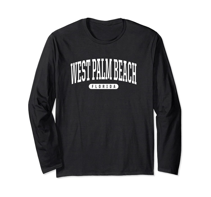 College Style West Palm Beach Florida Souvenir Gift Long Sleeve T-Shirt