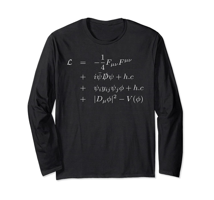 Standard Model Lagrangian Of Particle Physics Long Sleeve T-Shirt