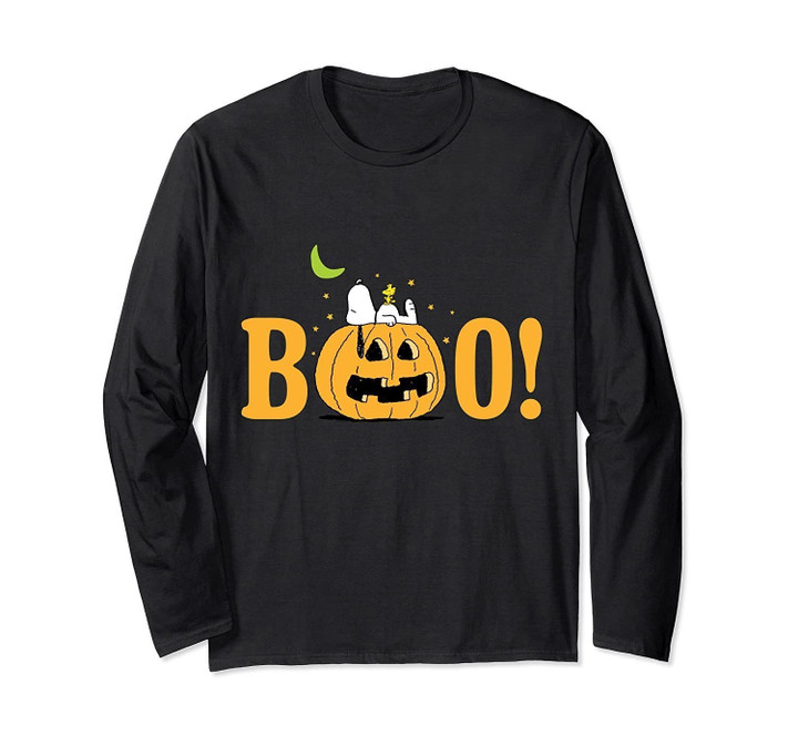 Peanuts Halloween Boo Pumpkin  Long Sleeve T-Shirt