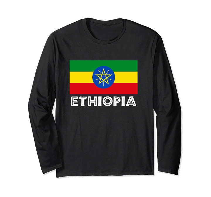 African Nation - Pan Africa - Ethiopia Long Sleeve T-Shirt