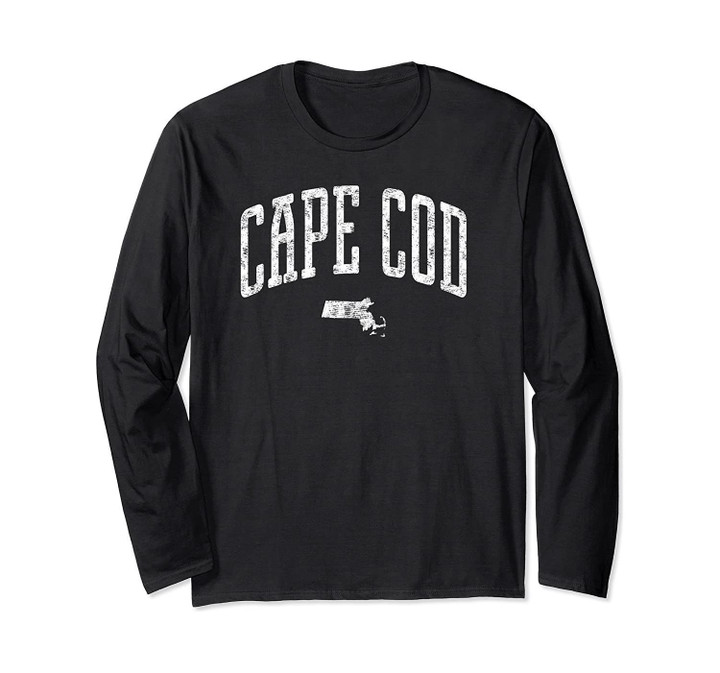Cape Cod Massachusetts Vintage City Long Sleeve T-Shirt