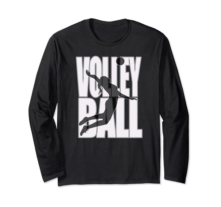 Volleyball Long Sleeve Shirt For Girls,Women and Teenagers