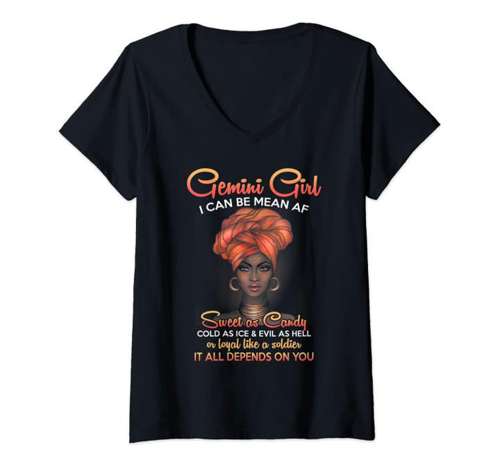 Womens Gemini Queens Are Born In May 21 - June 21 T-Shirt V-Neck T-Shirt