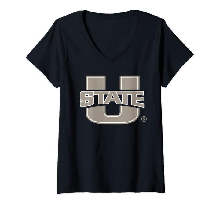 Womens Utah State University Aggies Ncaa Pputs01 V-Neck T-Shirt