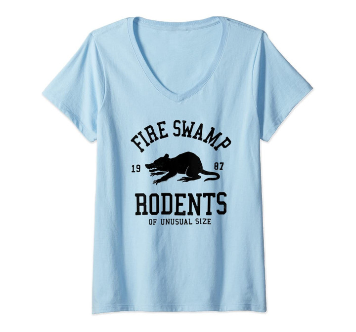 Womens The Princess Bride Fire Swamp Rodents V-Neck T-Shirt