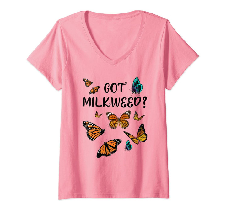Womens Got Milkweed? V-Neck T-Shirt