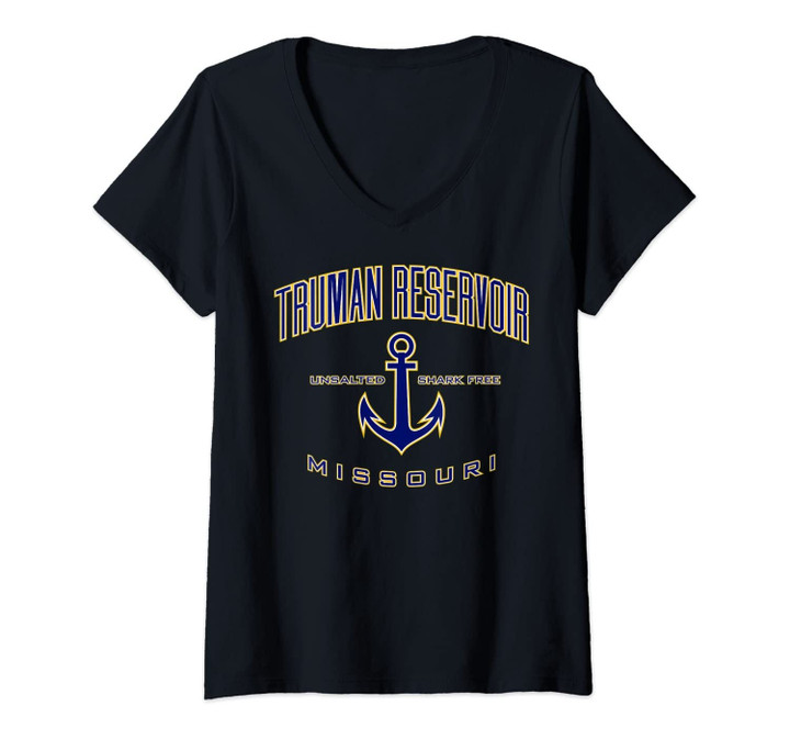 Womens Truman Reservoir Mo V-Neck T-Shirt