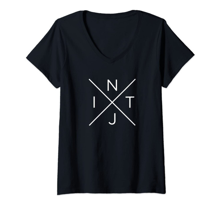 Womens Intj Introvert Myers Briggs Personality Gift Idea V-Neck T-Shirt