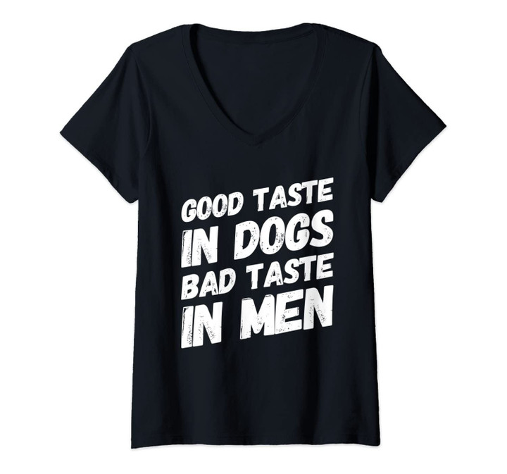 Womens Hilarious Humor Funny Women Girls Dog Lovers Gift For Her V-Neck T-Shirt