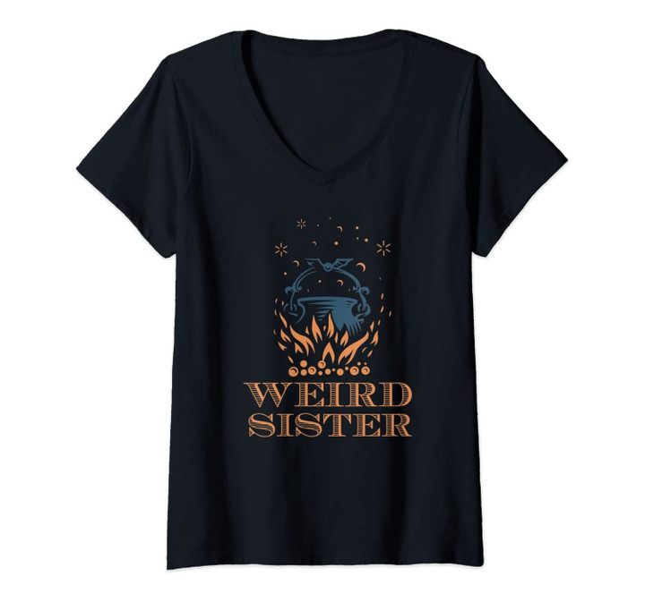 Womens Weird Sisters Macbeth Shakespeare Witch Halloween Women's V-Neck T-Shirt