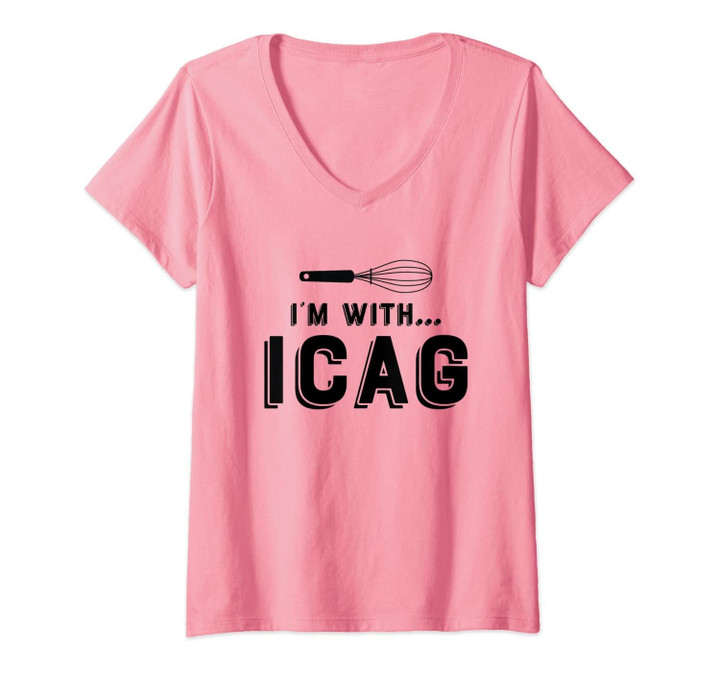 Womens I'm With Icag Chef V-Neck T-Shirt