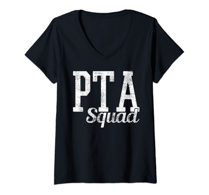 Womens Vintage Pta Squad V-Neck T-Shirt