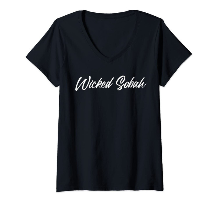 Womens Wicked Sobah V-Neck T-Shirt