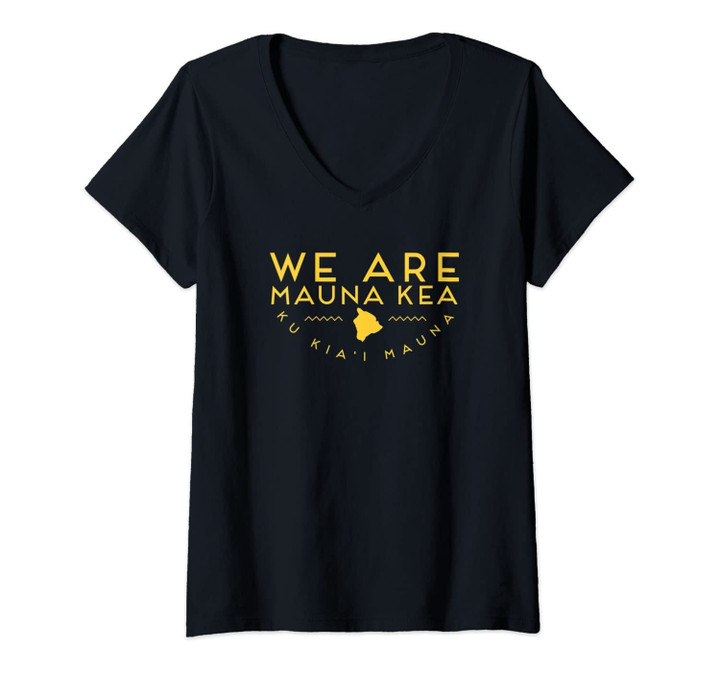 Womens We Are Mauna Kea V-Neck T-Shirt