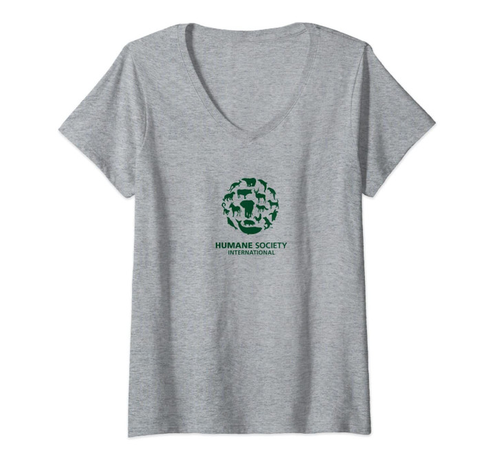 Womens Humane Society International V-Neck T-Shirt