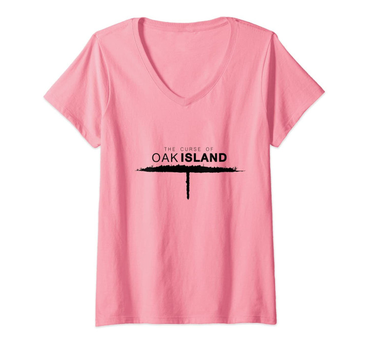 Womens The Curse Of Oak Island V-Neck T-Shirt