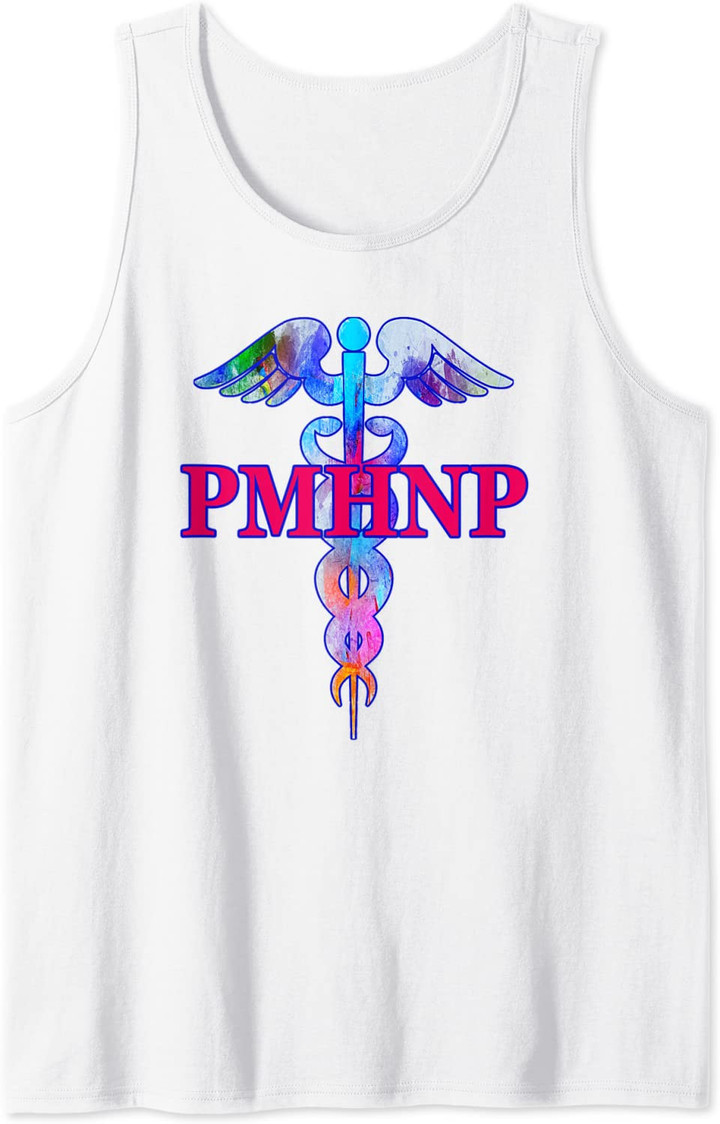 Psychiatric Nurse Practitioner PMHNP Caduceus Medical Symbol Tank Top