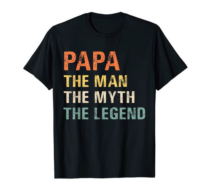 Grandpa Papa The-Man-Myth-Legend Funny-Birthday-Gift for-Men T-Shirt-58432