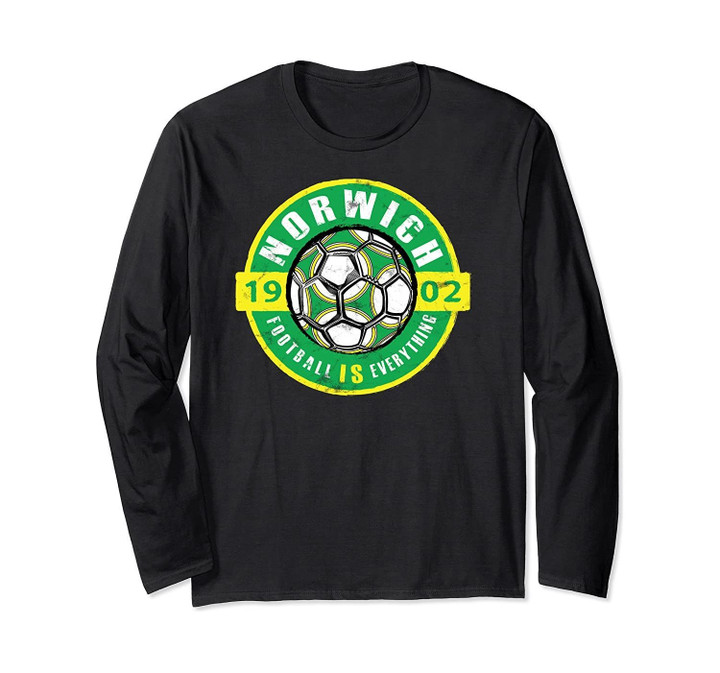 Football Is Everything - City Of Norwich Vintage  Long Sleeve T-Shirt