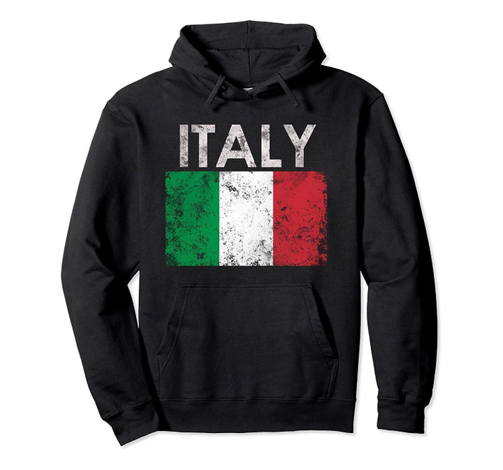 Vintage Italian Italy Flag Pride Hoodie