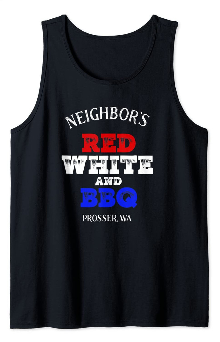 Neighbor's Red White and BBQ Tank Top