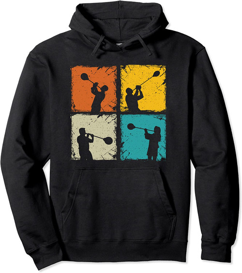 Glass Blowing Retro Squares Glassworking - Glass Blower Gift Pullover Hoodie