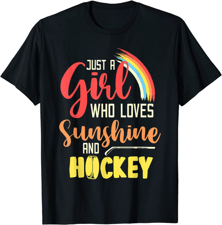 Girl Who Loves Sunshine and Hockey T-Shirt
