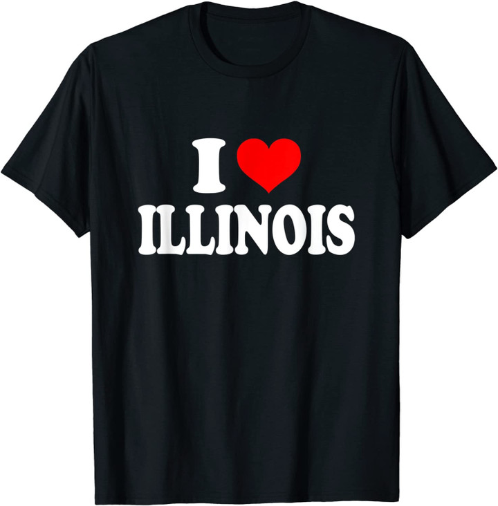 Illinois - I Heart Illinois - I Love Illinois T-Shirt