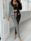 Fashion Printed Blazers & Trousers Two-Piece Suit