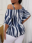 Striped Shirt With Flared Sleeves