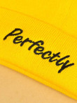 Letter Embroidery Knit Beanie
