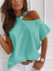 Solid Short-sleeved Casual T-shirt