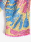 Splatter Tie Dye Print Drop Shoulder Sweater