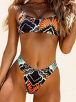 Sexy Printed Two-piece Swimsuit