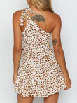Women Leopard Print floral Mini Dress